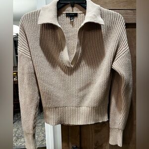 J. Crew Women's Tan V-Neck Sweater